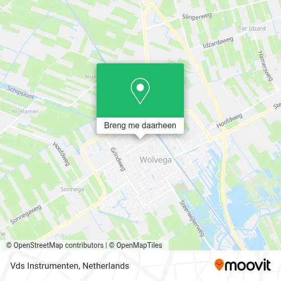 Vds Instrumenten kaart