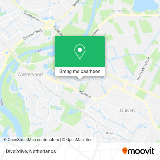 Dive2dive kaart