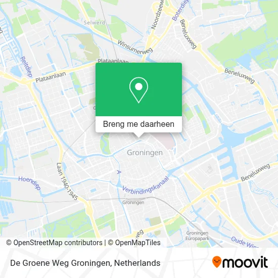 De Groene Weg Groningen kaart