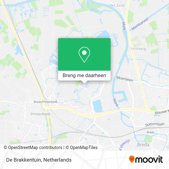 De Brakkentuin kaart