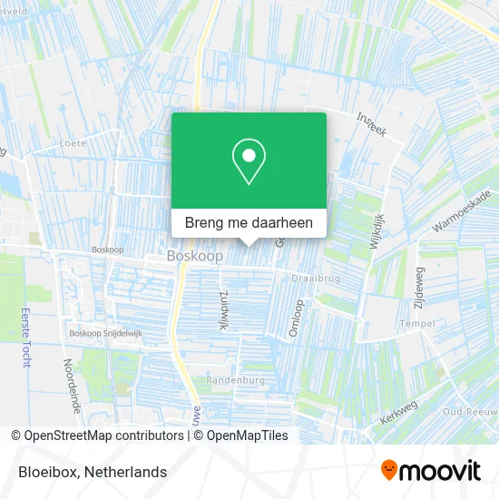 Bloeibox kaart