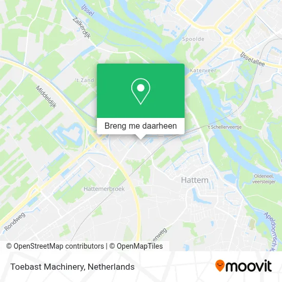 Toebast Machinery kaart