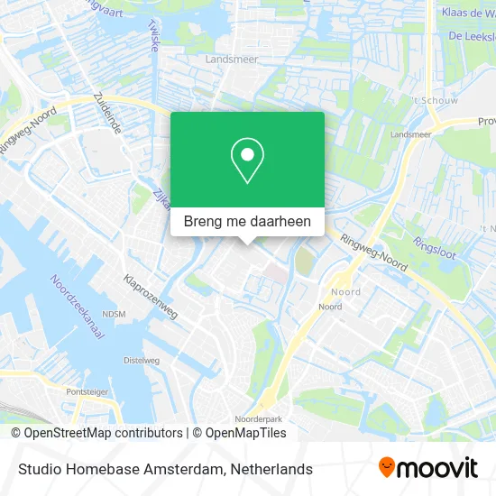 Studio Homebase Amsterdam kaart