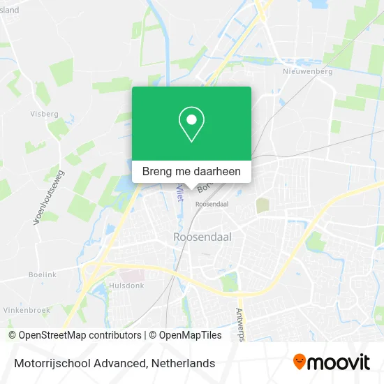 Motorrijschool Advanced kaart