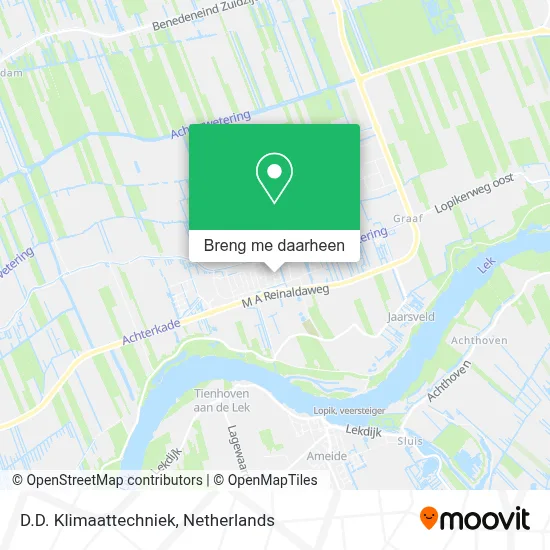 D.D. Klimaattechniek kaart