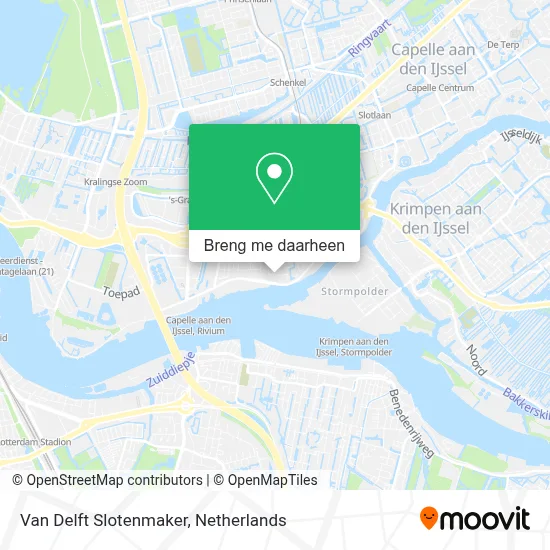 Van Delft Slotenmaker kaart