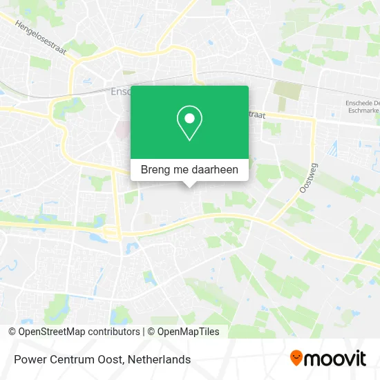 Power Centrum Oost kaart