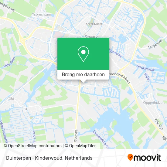 Duinterpen - Kinderwoud kaart