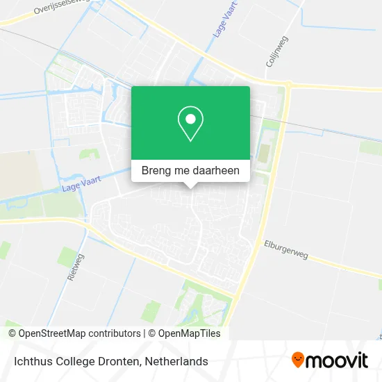 Ichthus College Dronten kaart