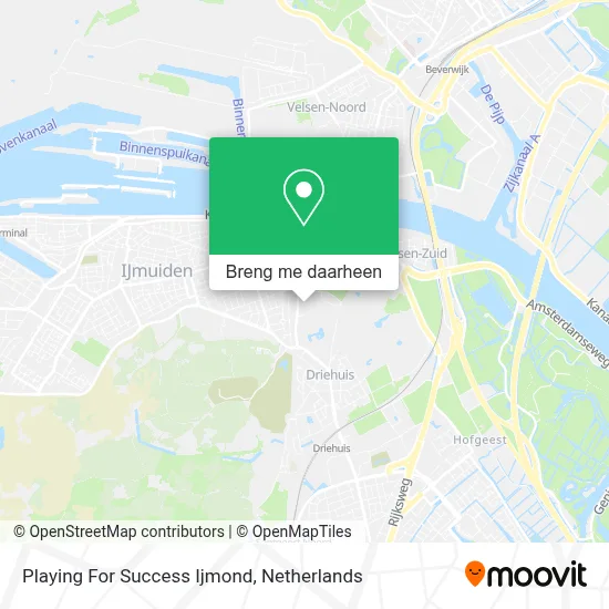 Playing For Success Ijmond kaart