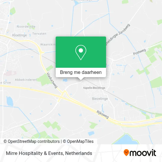 Mirre Hospitality & Events kaart