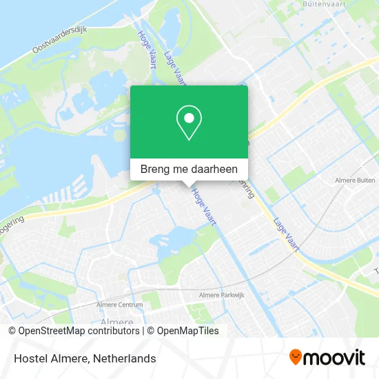 Hostel Almere kaart