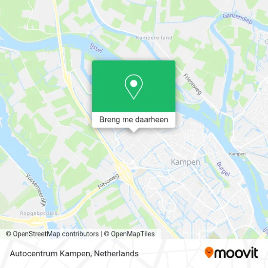 Autocentrum Kampen kaart