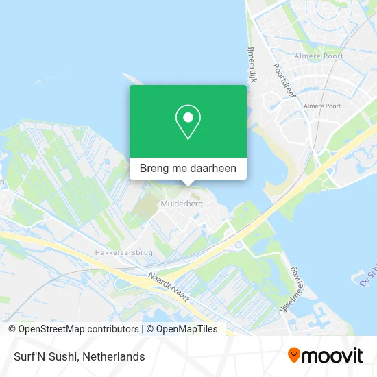 Surf'N Sushi kaart