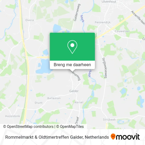 Rommelmarkt & Oldtimertreffen Galder kaart
