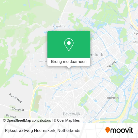 Rijksstraatweg Heemskerk kaart