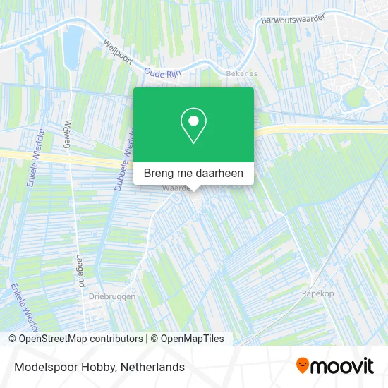 Modelspoor Hobby kaart