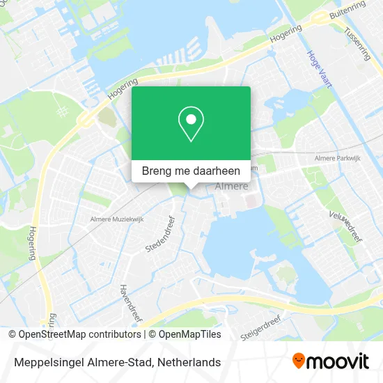 Meppelsingel Almere-Stad kaart