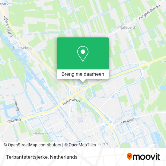 Terbantstertsjerke kaart