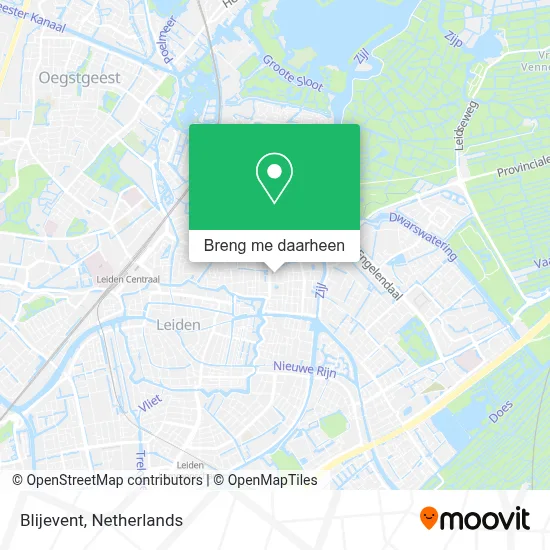 Blijevent kaart
