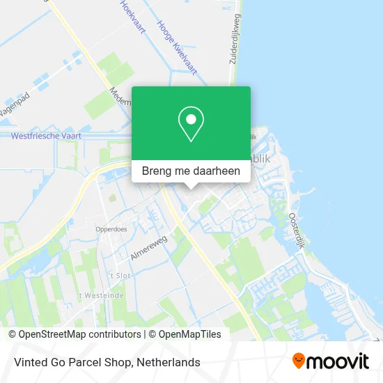 Vinted Go Parcel Shop kaart