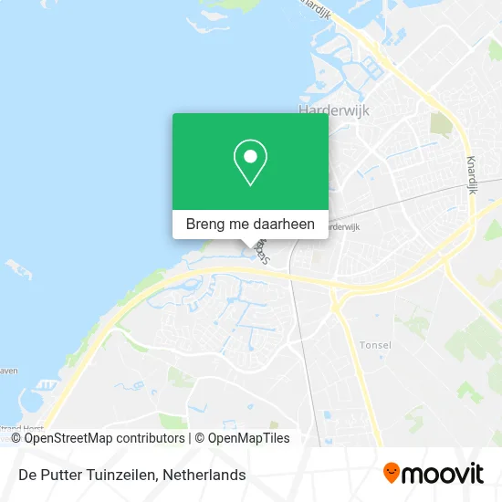 De Putter Tuinzeilen kaart