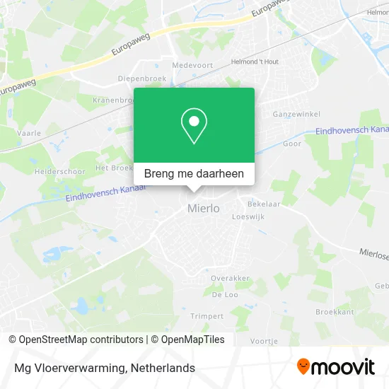 Mg Vloerverwarming kaart