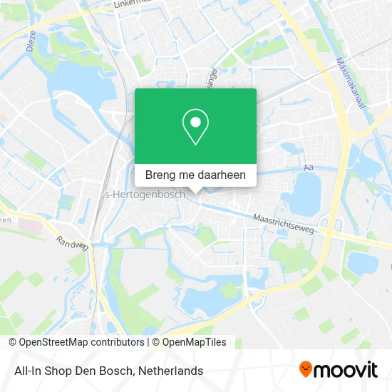 All-In Shop Den Bosch kaart