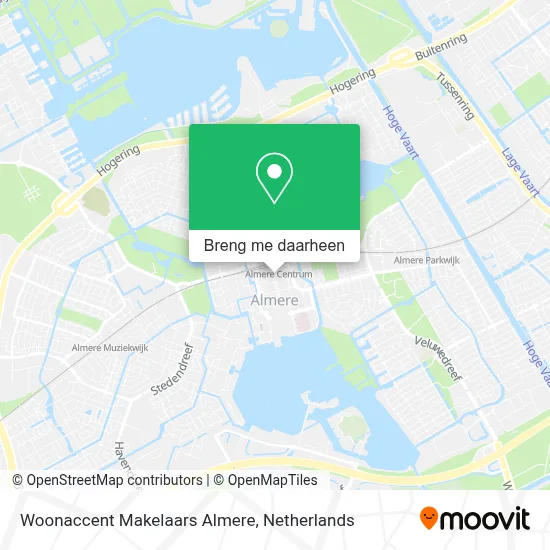 Woonaccent Makelaars Almere kaart