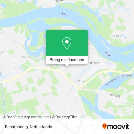 Rechthandig kaart