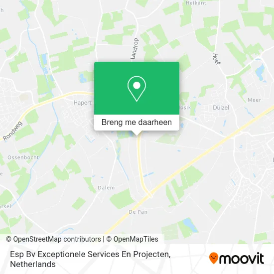 Esp Bv Exceptionele Services En Projecten kaart