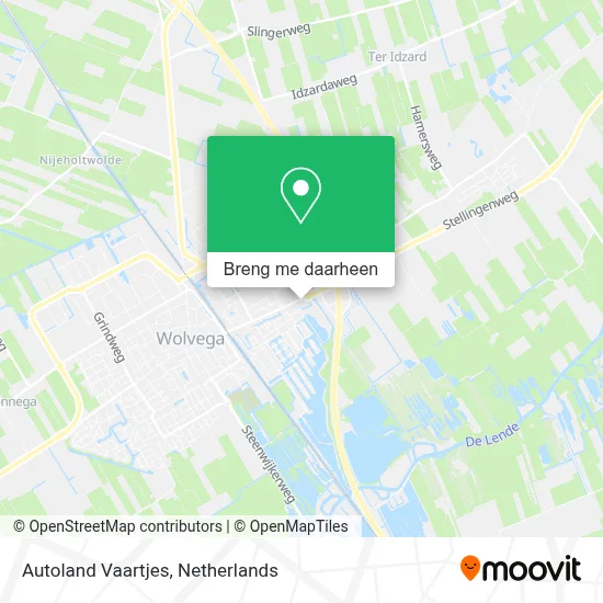 Autoland Vaartjes kaart