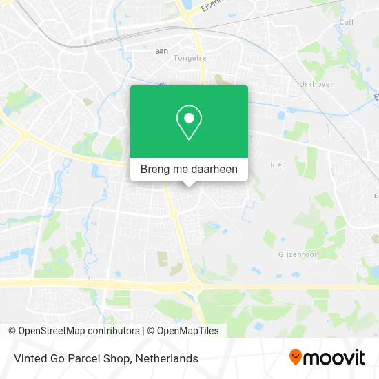 Vinted Go Parcel Shop kaart
