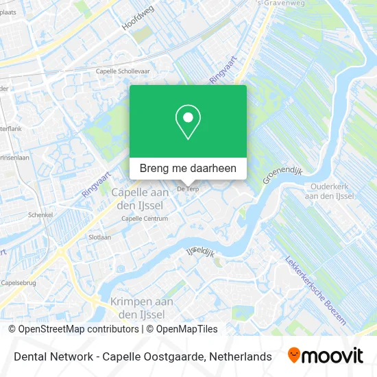 Dental Network - Capelle Oostgaarde kaart
