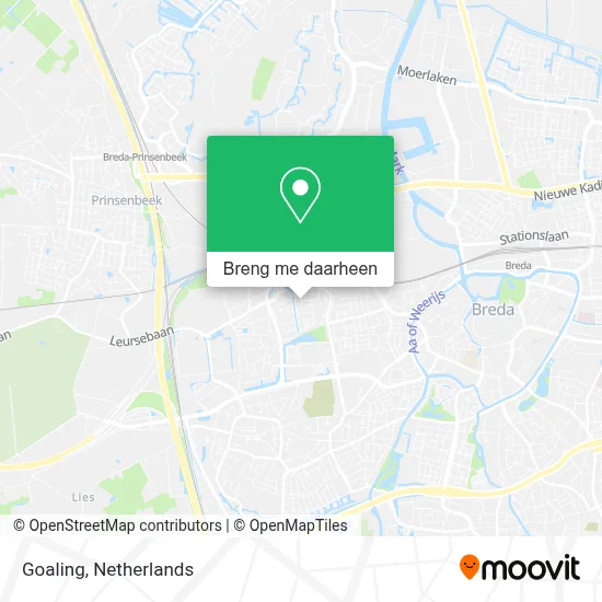 Goaling kaart