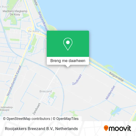 Rooijakkers Breezand B.V. kaart