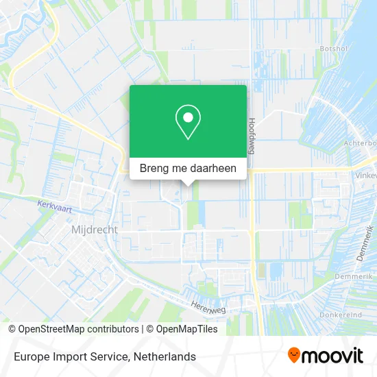 Europe Import Service kaart