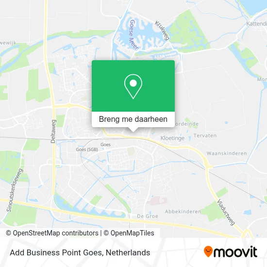 Add Business Point Goes kaart