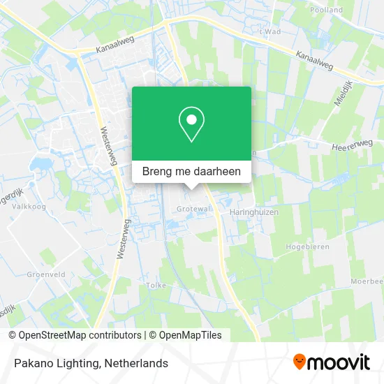 Pakano Lighting kaart