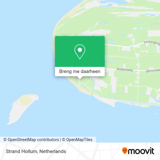 Strand Hollum kaart