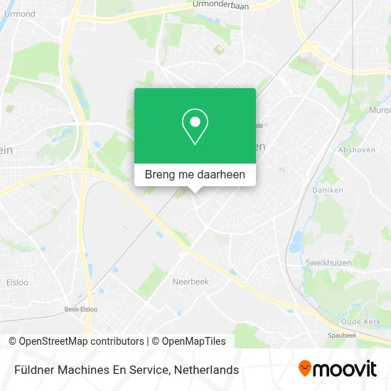 Füldner Machines En Service kaart