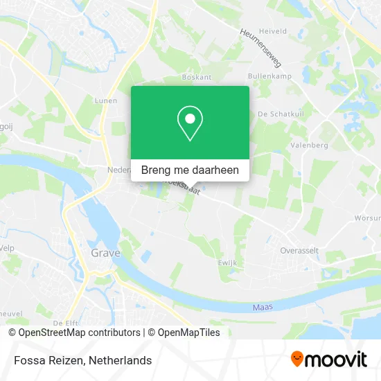 Fossa Reizen kaart