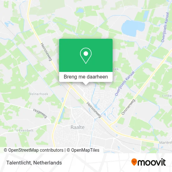 Talentlicht kaart