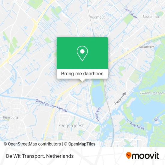 De Wit Transport kaart