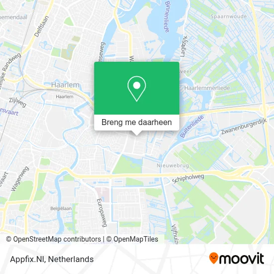 Appfix.Nl kaart