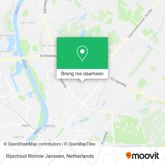Rijschool Ronnie Janssen kaart