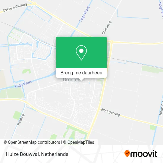 Huize Bouwval kaart