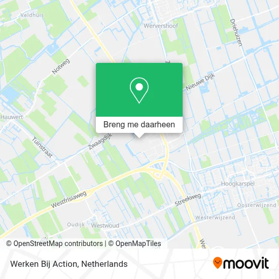Werken Bij Action kaart