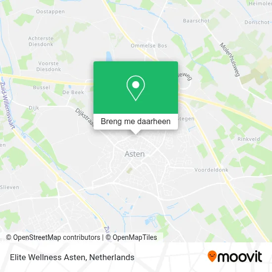 Elite Wellness Asten kaart
