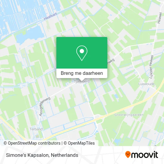 Simone's Kapsalon kaart